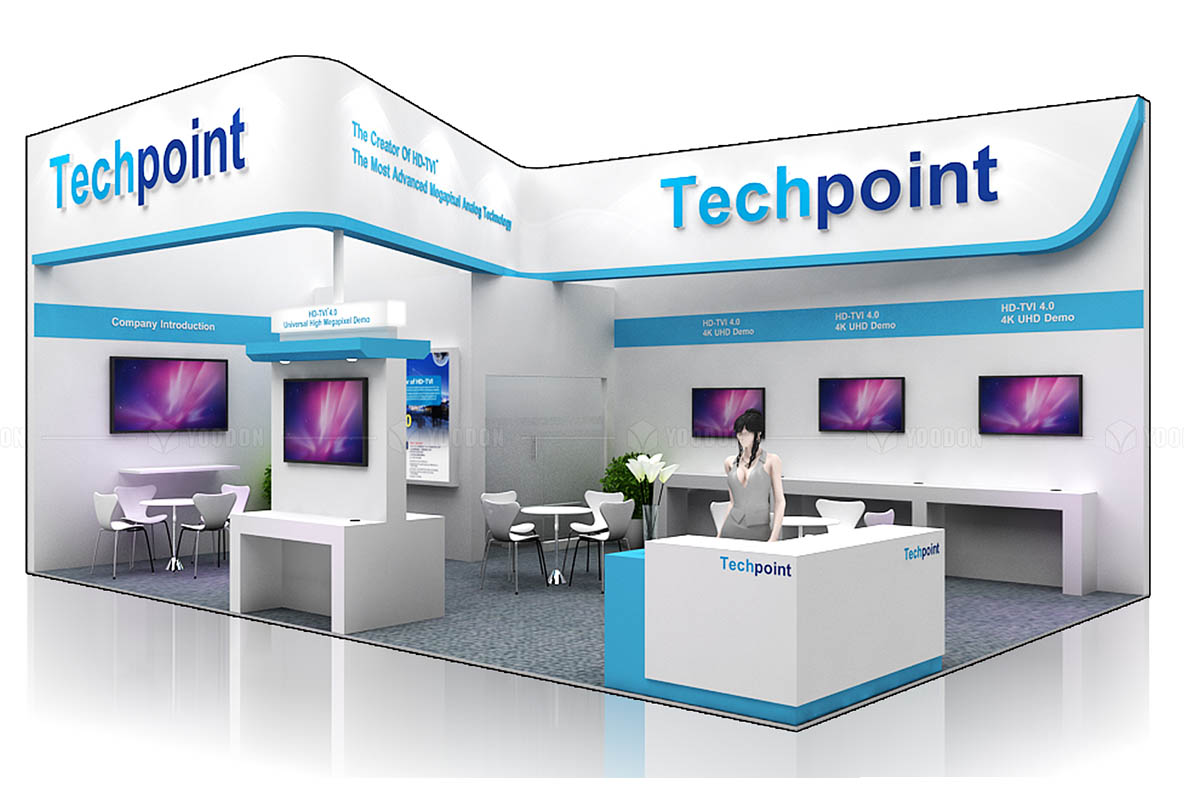 Techpoint_安防展台布置